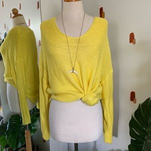 💛💛 Bright Yellow Knit H&M Sweater!
